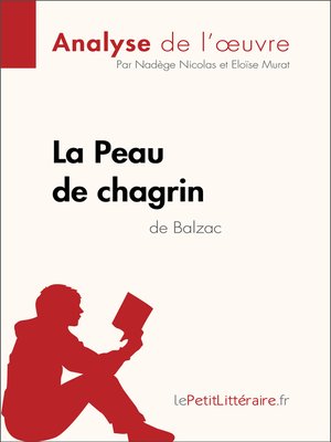 cover image of La Peau de chagrin d'Honoré de Balzac (Analyse de l'oeuvre)